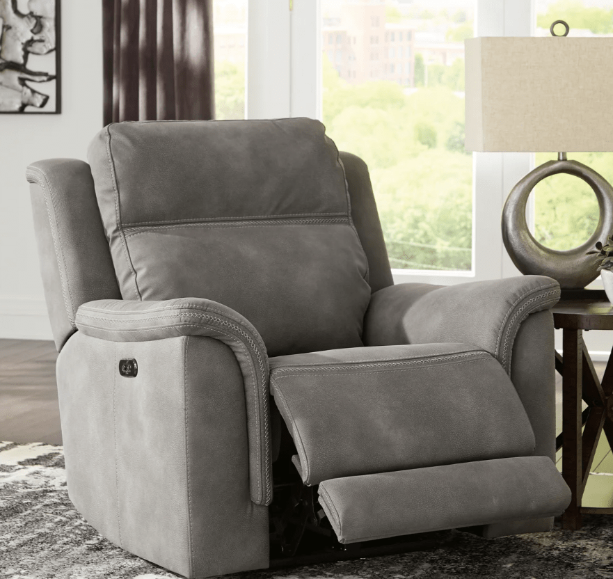 AshleyAshley 59301 Next - Gen Durapella - 2 Seat PWR REC Sofa ADJ HDREST - Slate