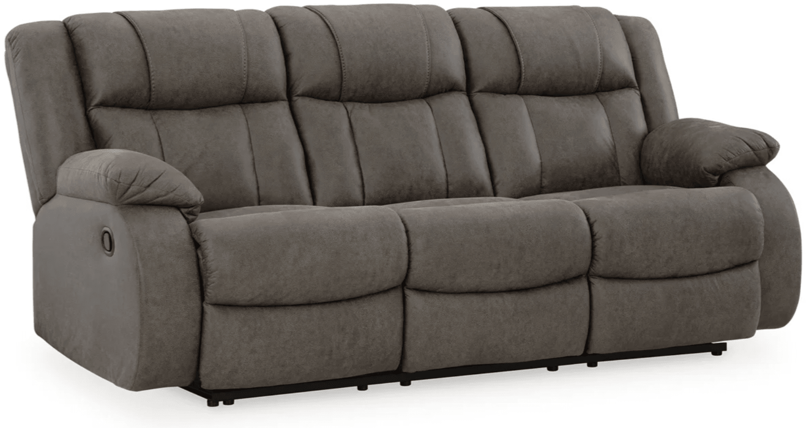 AshleyAshley 68804 First Base - Reclining Sofa,Loveseat, Rocker Recliner - Faux Leather - Gunmetal