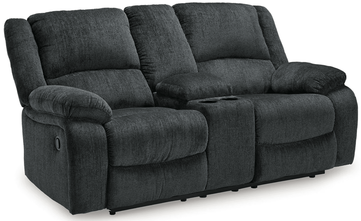 AshleyAshley 76504 Draycoll - Reclining Sofa, Loveseat, Rocker Recliner - Fabric - Slate