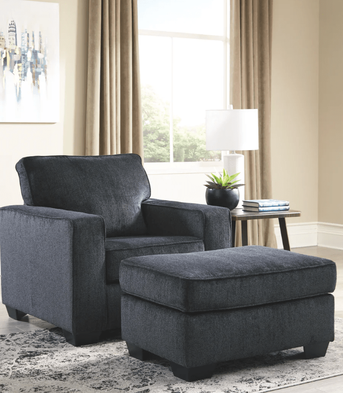AshleyAshley 87213 Altari - 4 Pc. - Sofa, Loveseat, Chair, Ottoman - Slate