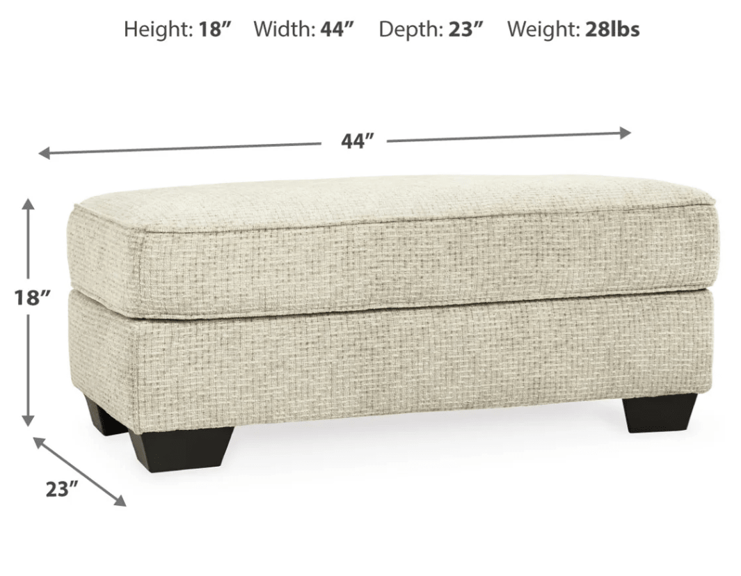 AshleyAshley 96205 Monaghan - Sofa Loveseat, Chair and a Half, Ottoman - Sandstone
