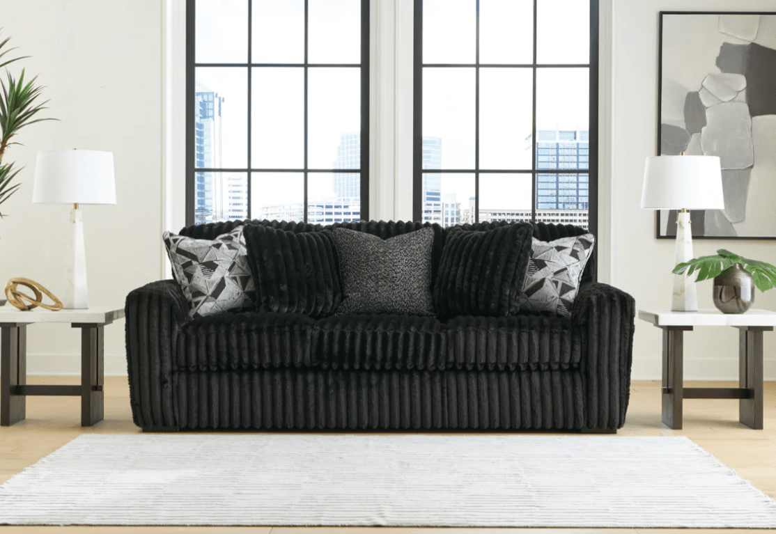 AshleyAshley 98103 Midnight - Madness - Sofa, Loveseat, Chair, Ottoman, Chaise - Onyx