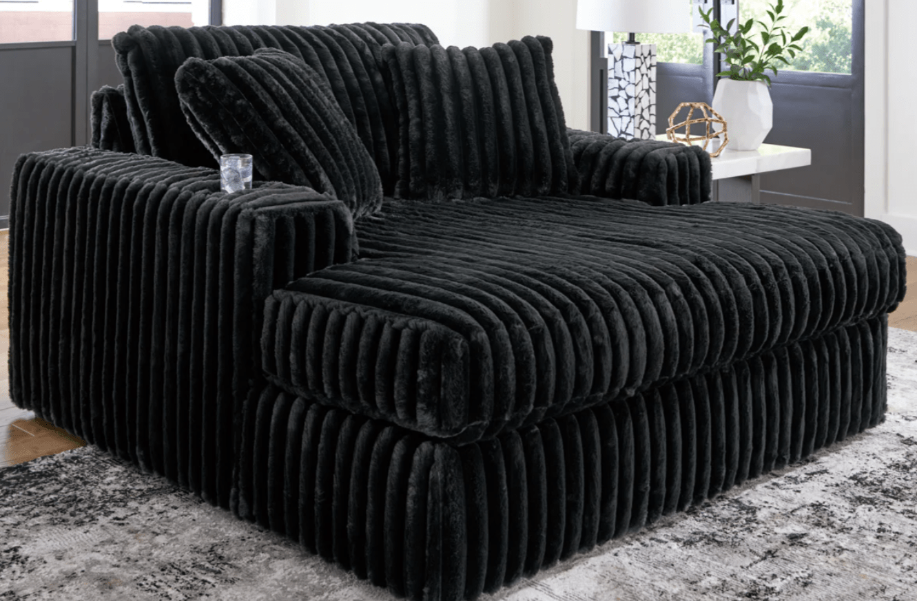 AshleyAshley 98103 Midnight - Madness - Sofa, Loveseat, Chair, Ottoman, Chaise - Onyx