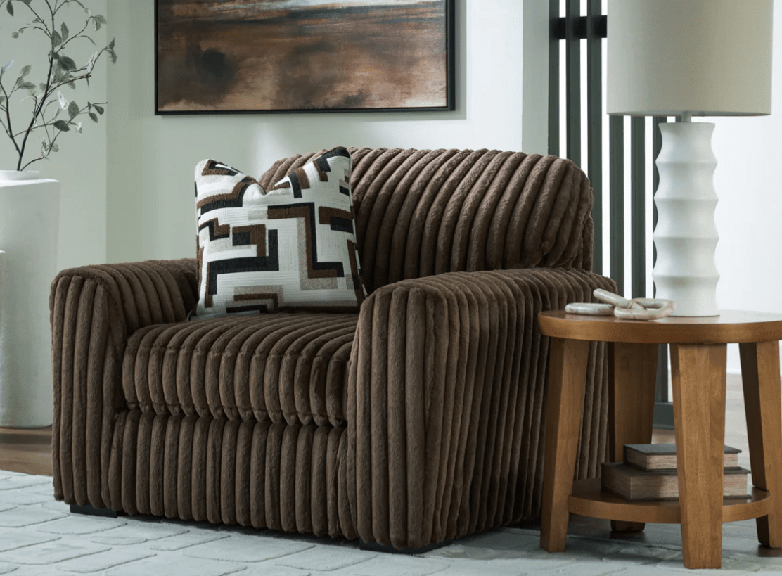 AshleyAshley 98104 Midnight - Madness - Sofa, Loveseat, Chair, Oversized Ottoman and Oversized Chaise - Chocolate