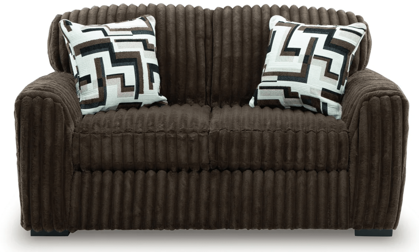 AshleyAshley 98104 Midnight - Madness - Sofa, Loveseat, Chair, Oversized Ottoman and Oversized Chaise - Chocolate
