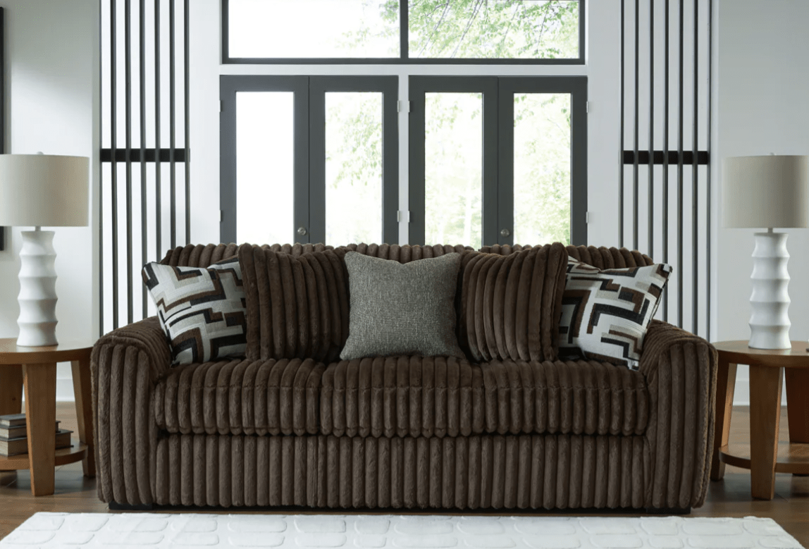 AshleyAshley 98104 Midnight - Madness - Sofa, Loveseat, Chair, Oversized Ottoman and Oversized Chaise - Chocolate
