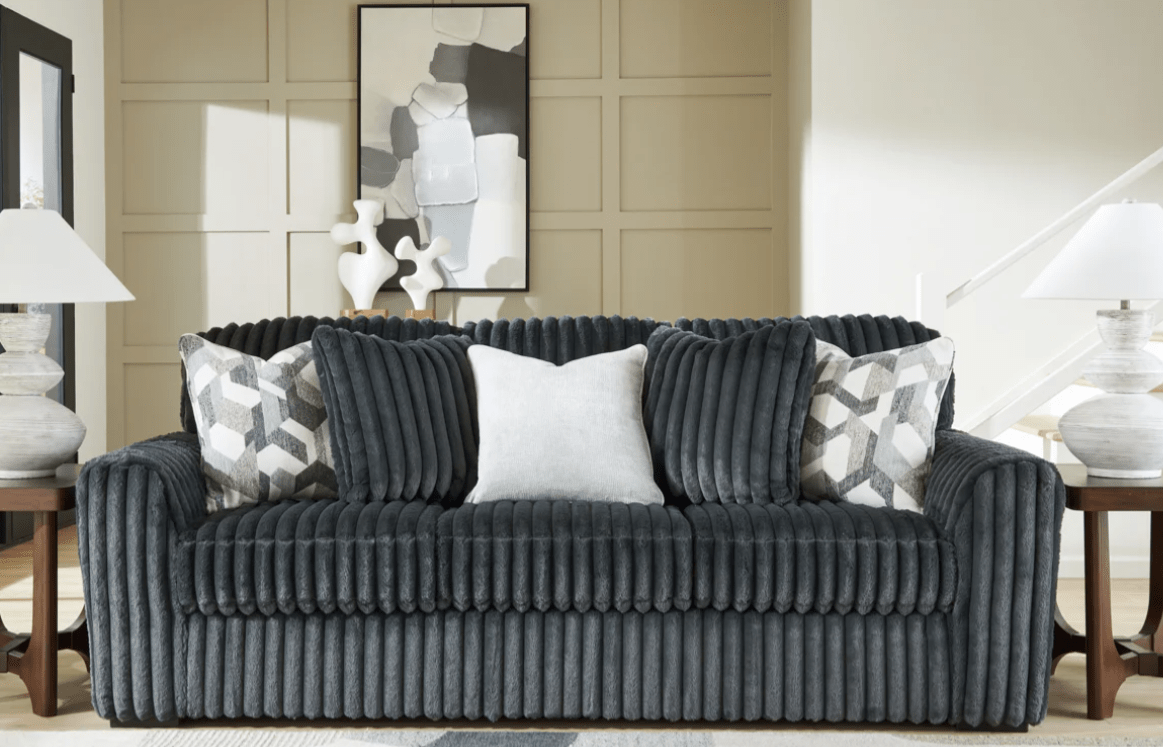 AshleyAshley 98105 Midnight - Madness - Sofa, Loveseat, Chair, Oversized Ottoman and Oversized Chaise