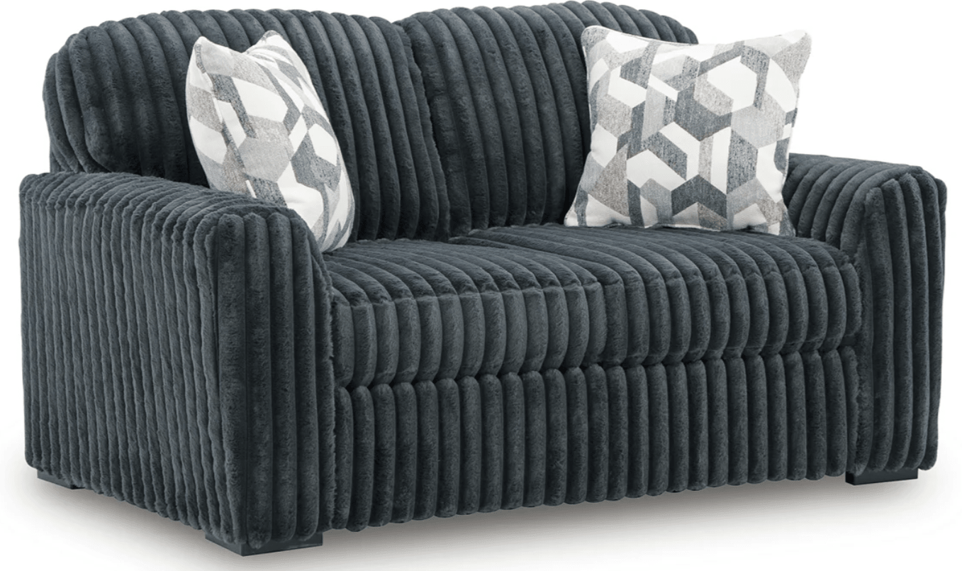 AshleyAshley 98105 Midnight - Madness - Sofa, Loveseat, Chair, Oversized Ottoman and Oversized Chaise