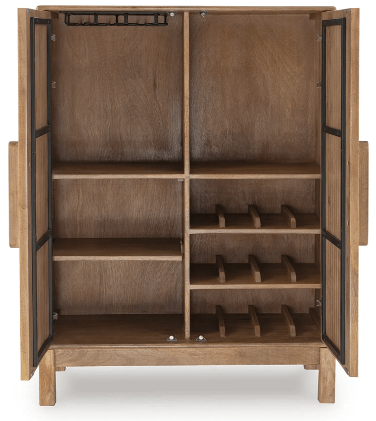 AshleyAshley A4000698 Pellamour - Bar Cabinet - Natural Brown