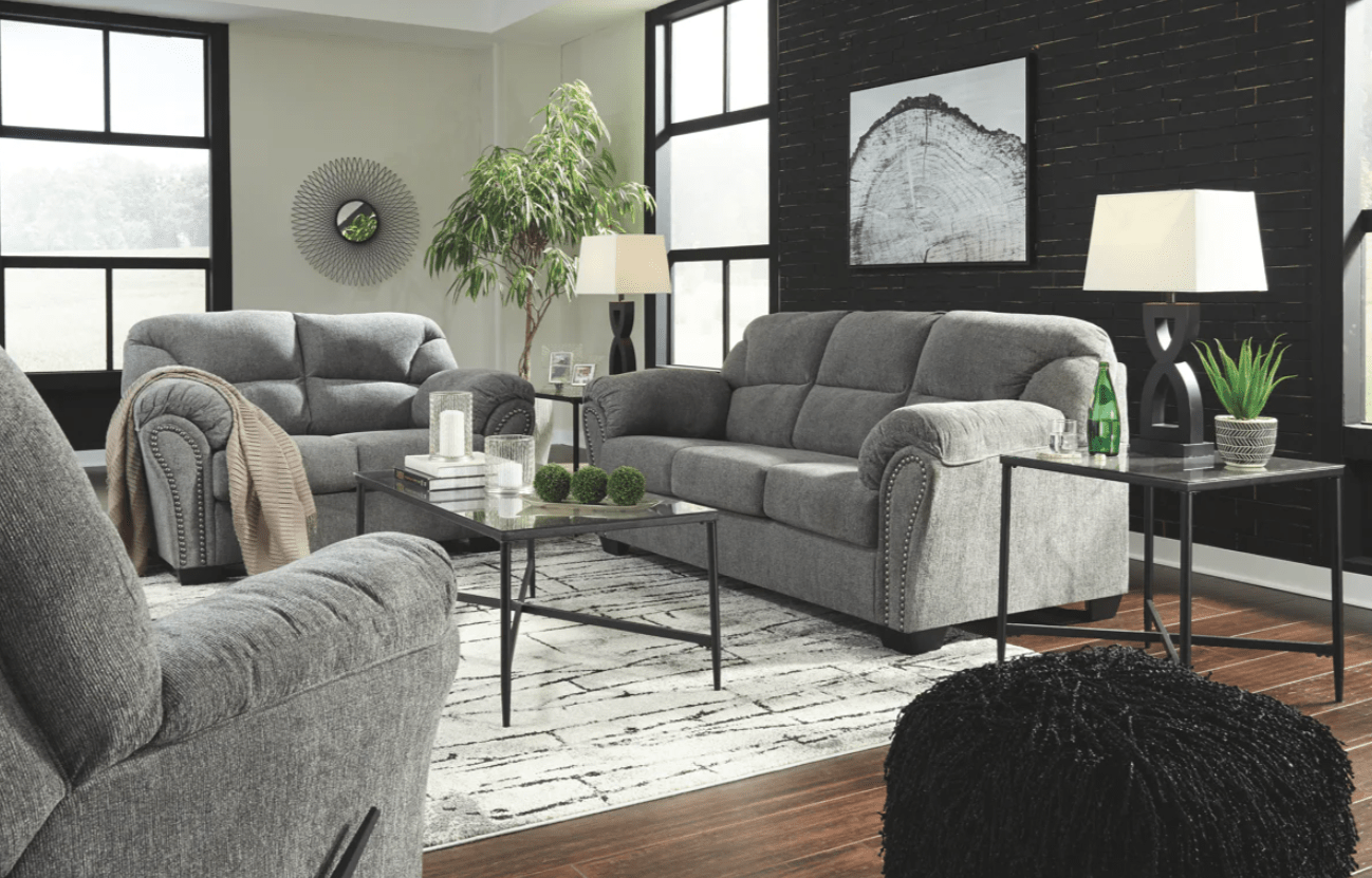 AshleyAshley Allmaxx - 28105 - Sofa, Loveseat, Rocker Recliner - Pewter