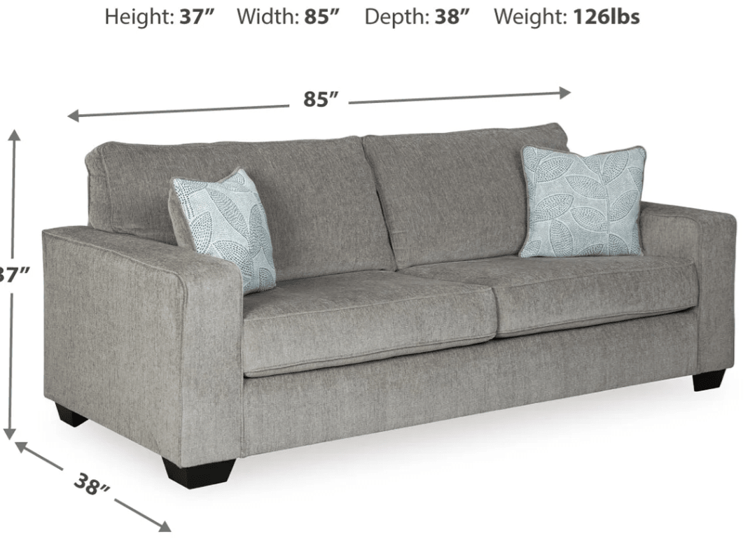 AshleyAshley Altari Sofa, Loveseat, Chair, Ottoman - Alloy - 87214