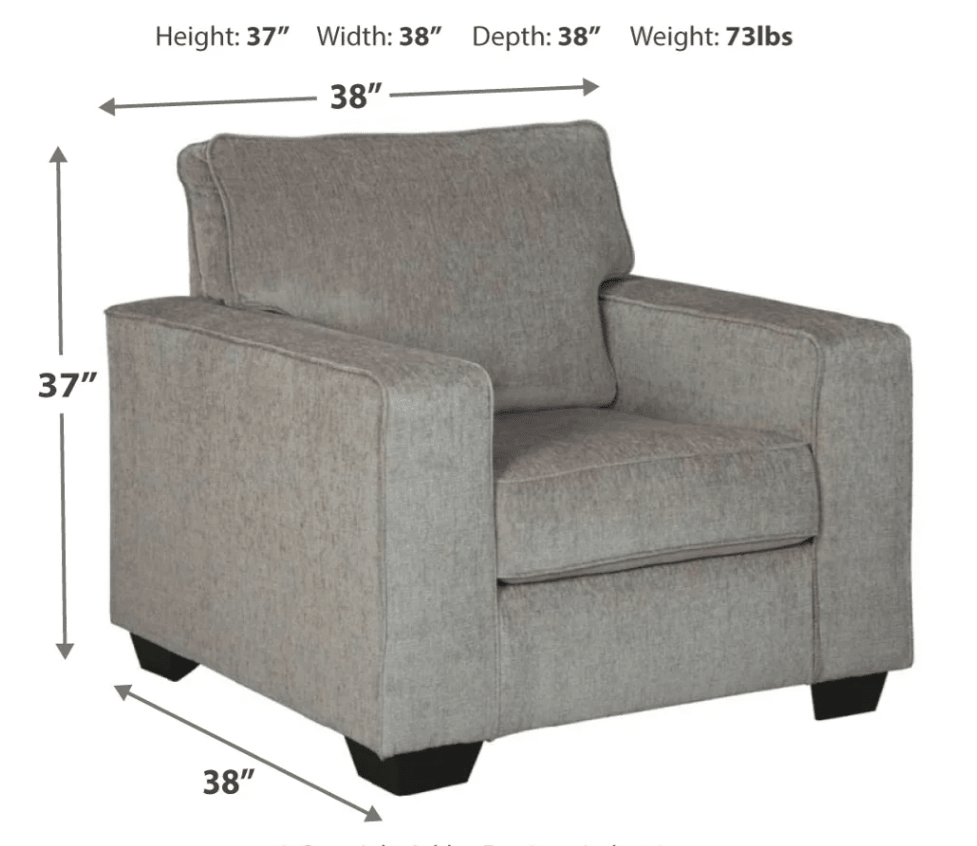 AshleyAshley Altari Sofa, Loveseat, Chair, Ottoman - Alloy - 87214