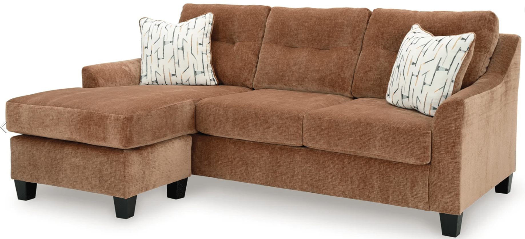 AshleyAshley Amity Bay - 3 Pc. - Sofa Chaise, Chair, Ottoman - Clay - 67204