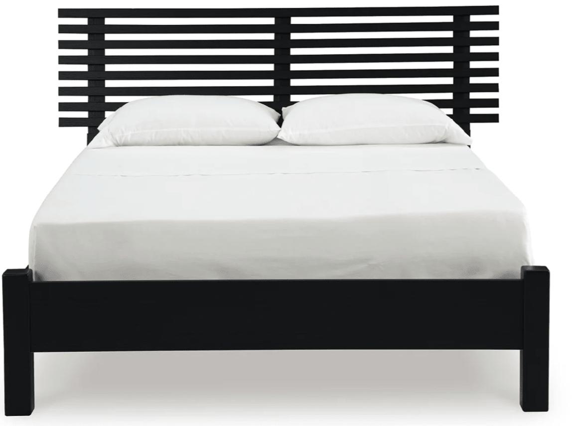 AshleyAshley B1013 Danziar - Slat Panel Bed With Low Footboard - Black