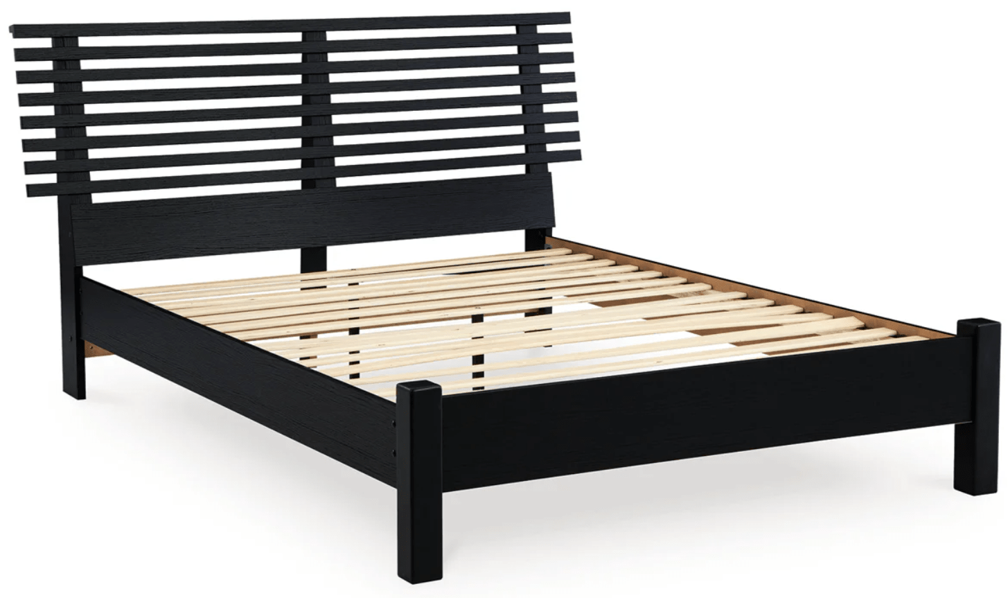 AshleyAshley B1013 Danziar - Slat Panel Bed With Low Footboard - Black