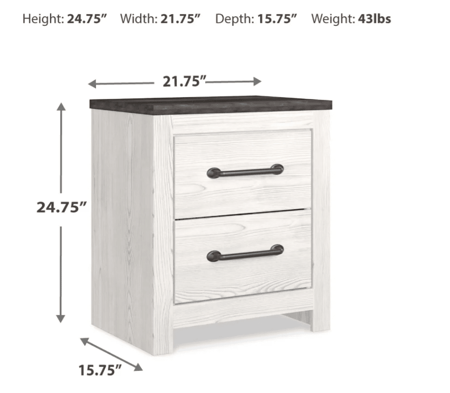 AshleyAshley B1190 Gerridan - Panel Bed - White / Gray