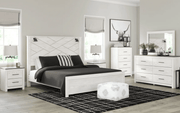 AshleyAshley B1190 Gerridan - Panel Bed with Sconces - White
