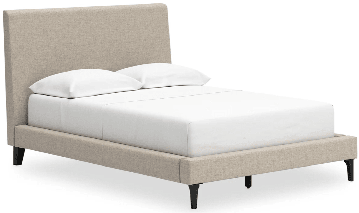 AshleyAshley B1199 Upholstered Bed with Roll Slats - Soft Gray