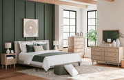 AshleyAshley B1199 Upholstered Bed with Roll Slats - Soft Gray