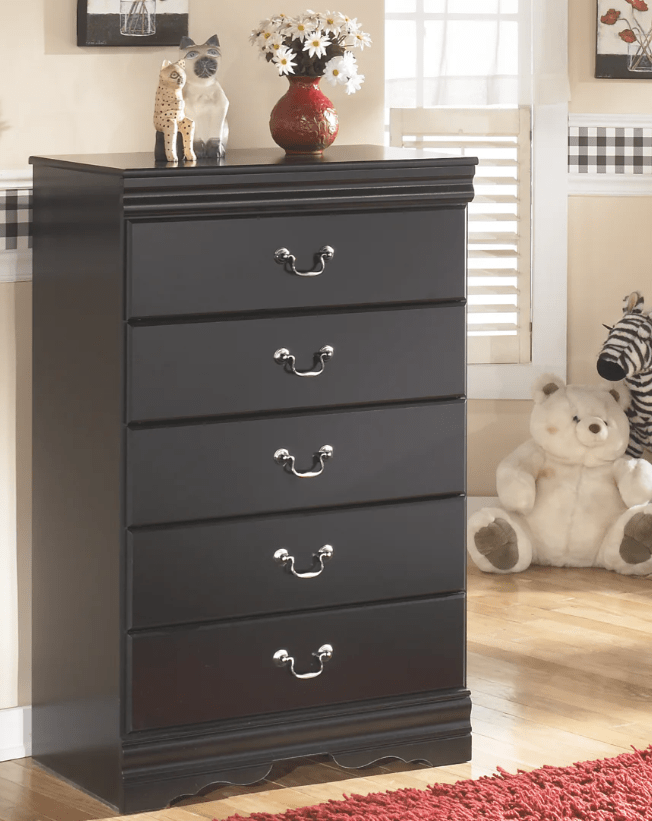 AshleyAshley B128 Huey Vineyard - Full Sleigh Bed - Black