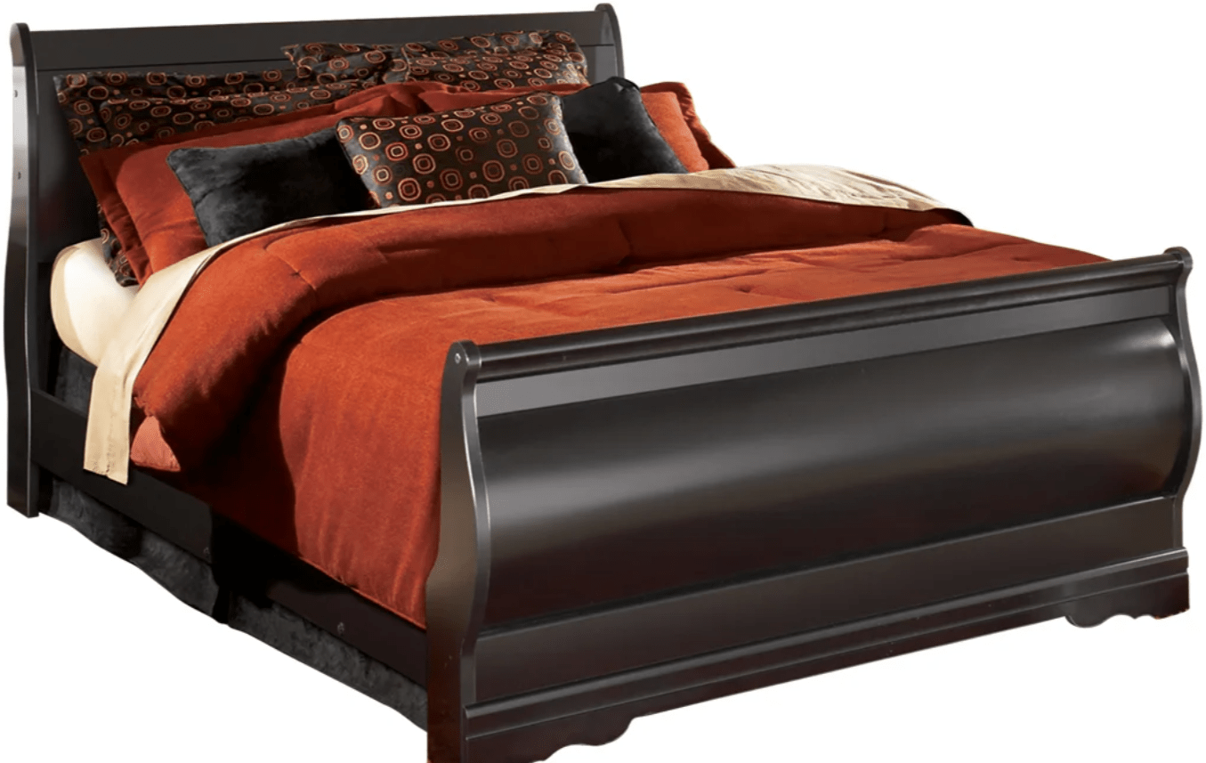 AshleyAshley B128 Huey Vineyard - Full Sleigh Bed - Black
