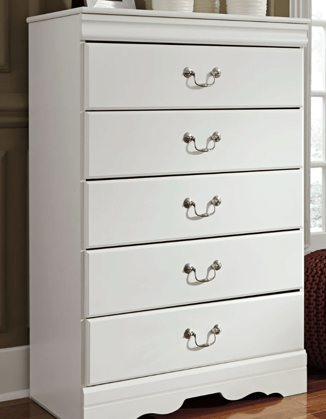 AshleyAshley B129 Anarasia - Sleigh Bed - White