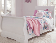 AshleyAshley B129 Anarasia - Sleigh Bed - White