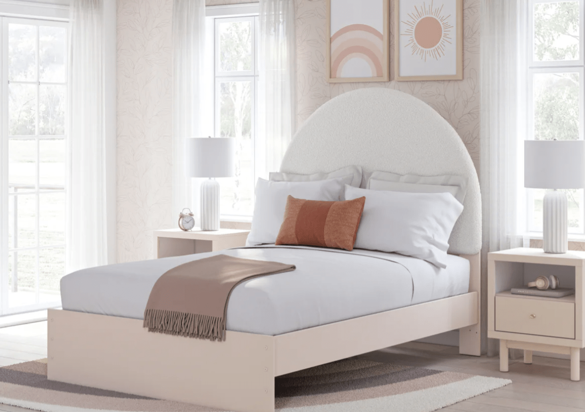 AshleyAshley B1323 Upholstered Panel Bed - Blush