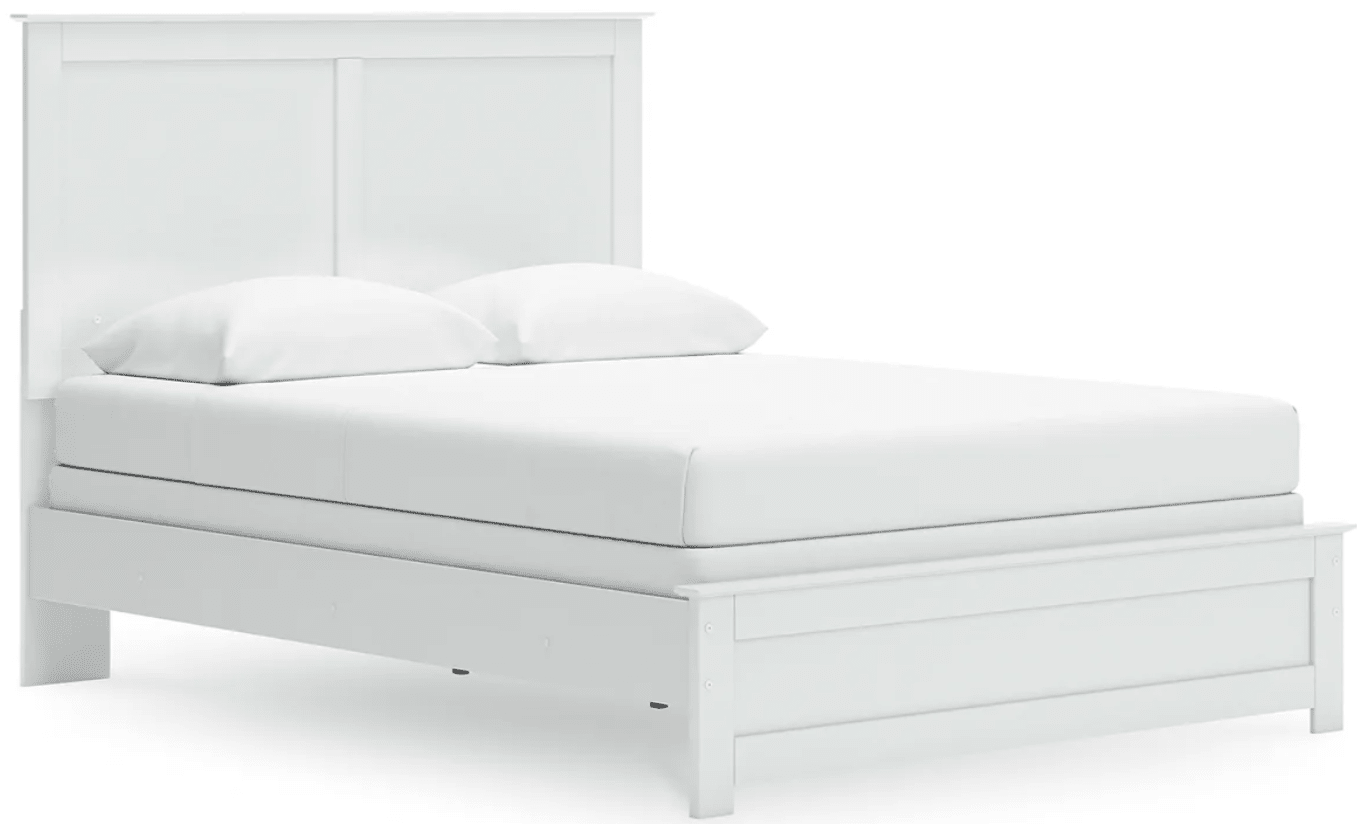 AshleyAshley B139 Bostwick Shoals - Panel Bed With Framed Footboard - White