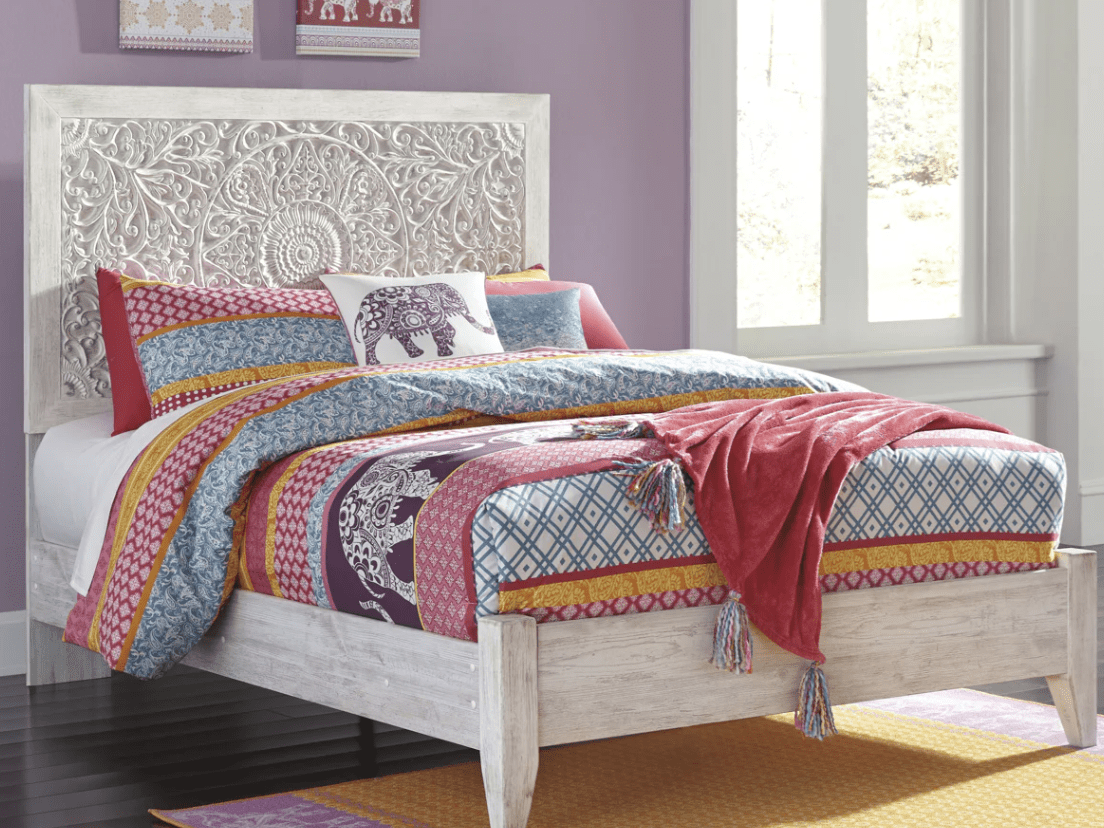 AshleyAshley B181 Paxberry - Panel Bed - Whitewash