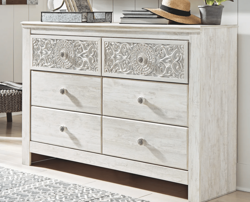 AshleyAshley B181 Paxberry - Panel Bed - Whitewash