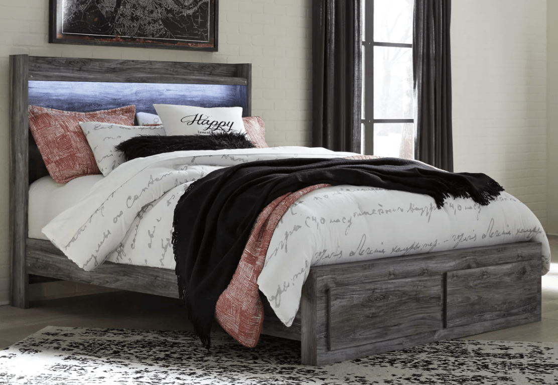 AshleyAshley B221 Baystorm - Panel Bed w Storage Drawers - Gray