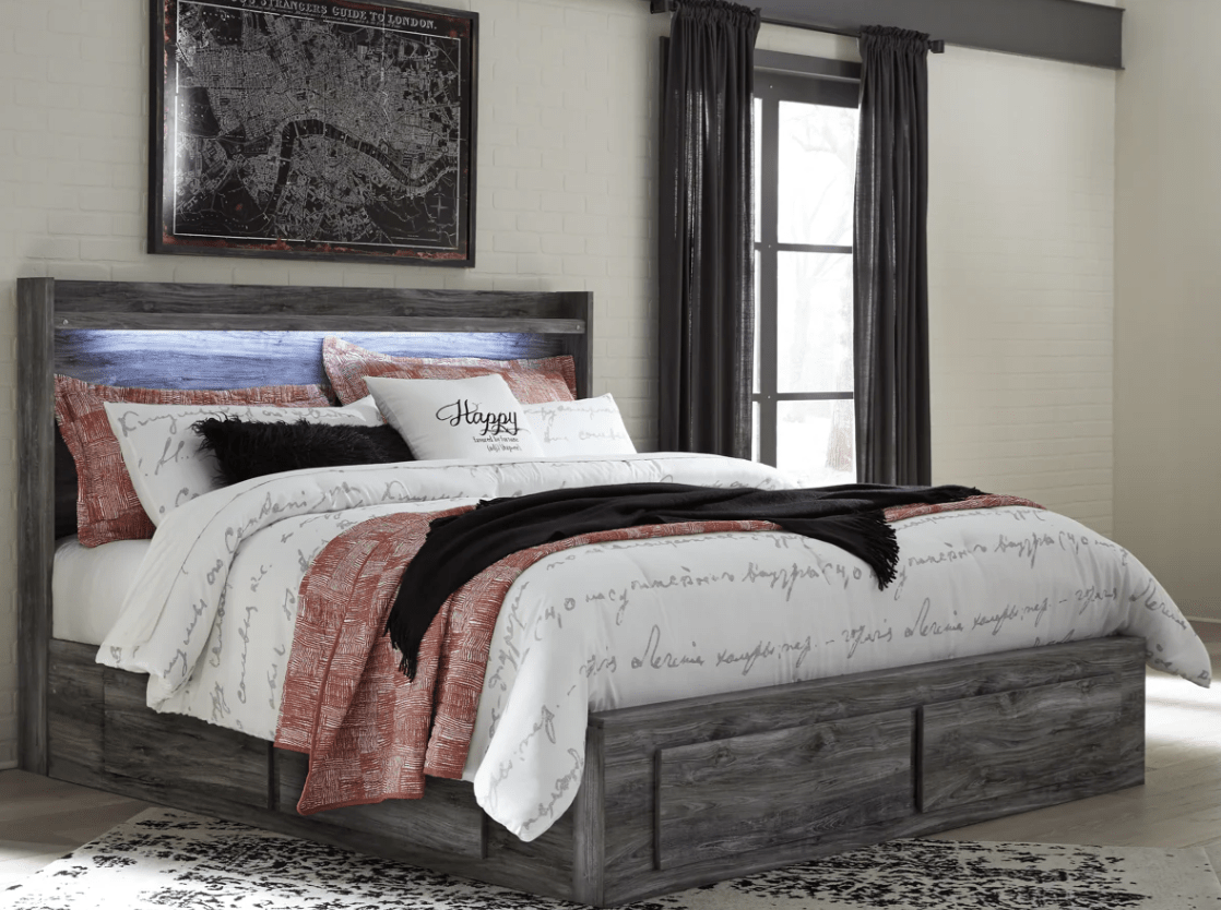 AshleyAshley B221 Baystorm - Panel Bed w Storage Drawers - Gray