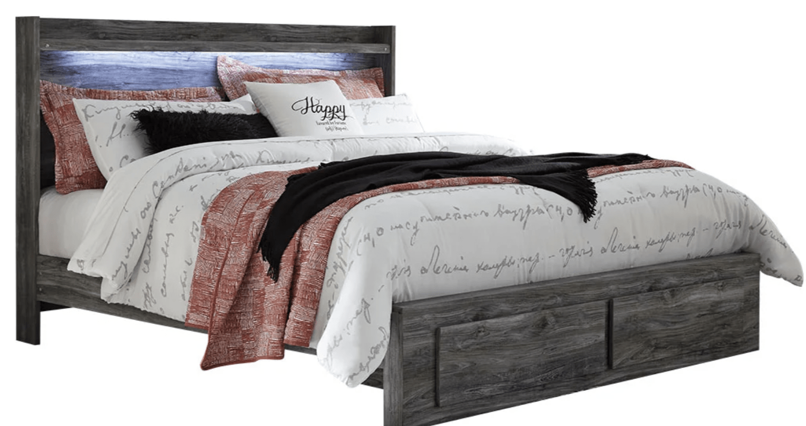 AshleyAshley B221 Baystorm - Panel Bed w Storage Drawers - Gray