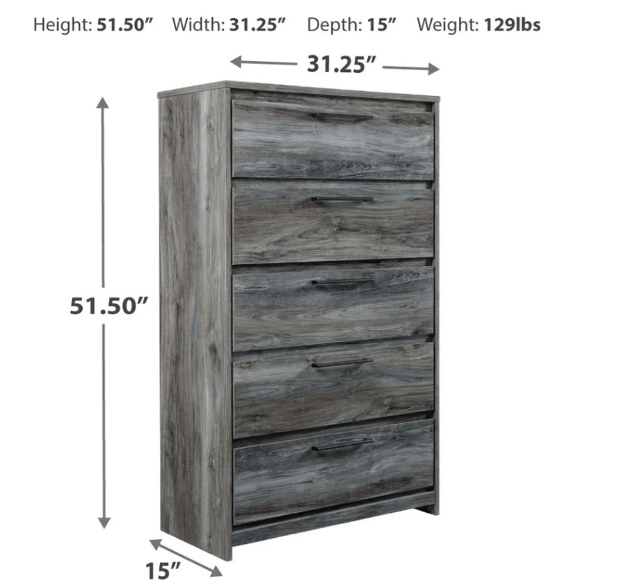 AshleyAshley B221 Baystorm - Panel Bedroom - Gray