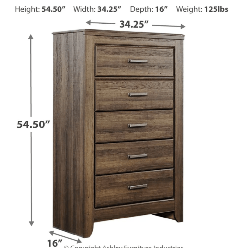 AshleyAshley B251 Juararo - Panel Bed - Dark Brown