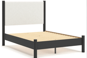 AshleyAshley B2616 Upholstered Panel Bed - Black / White