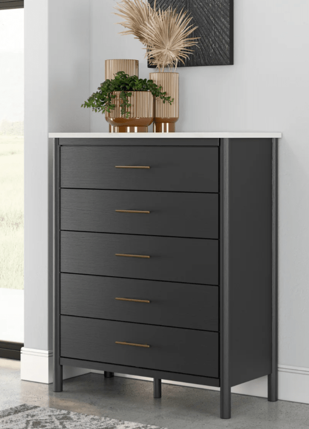 AshleyAshley B2616 Upholstered Panel Bedroom - Black / White