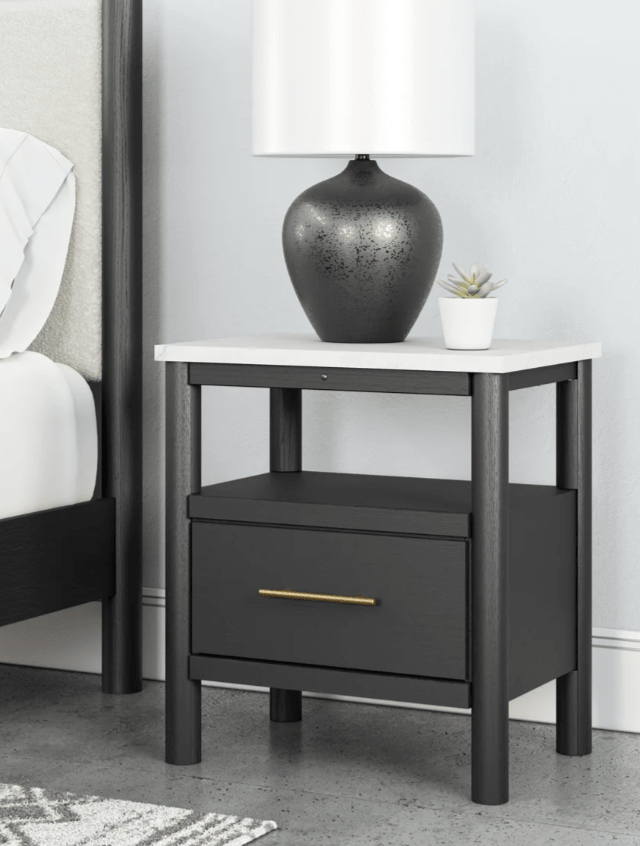 AshleyAshley B2616 Upholstered Panel Bedroom - Black / White