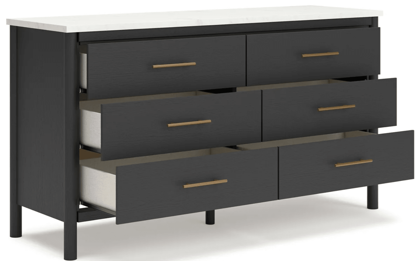 AshleyAshley B2616 Upholstered Panel Bedroom - Black / White