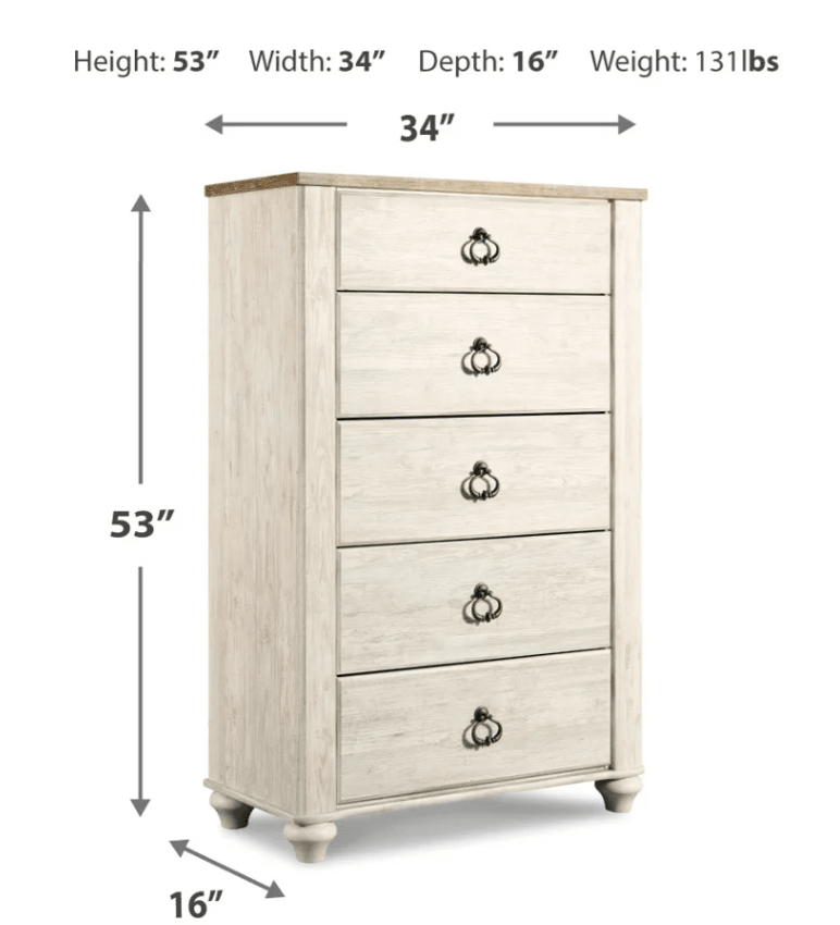 AshleyAshley B267 Willowton - Sleigh Bed With Faux Plank Design - Whitewash