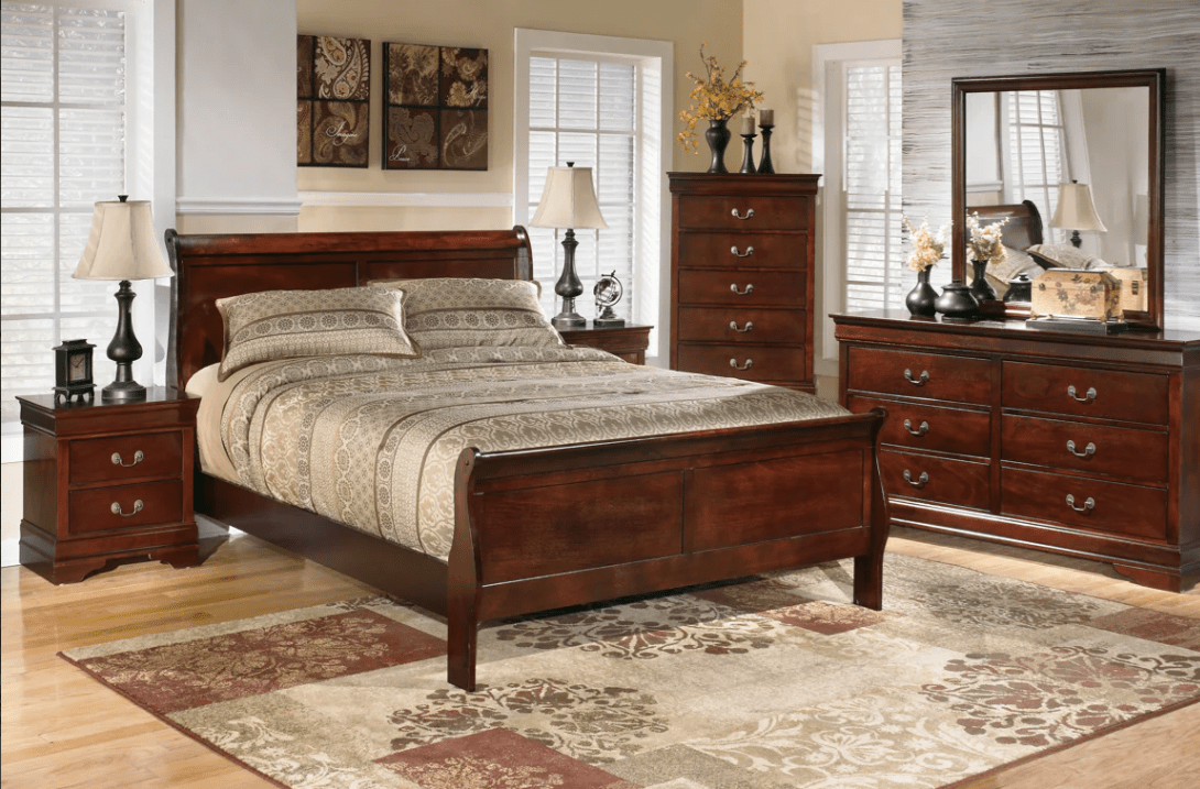 AshleyAshley B376 Sleigh Bed - Dark Brown
