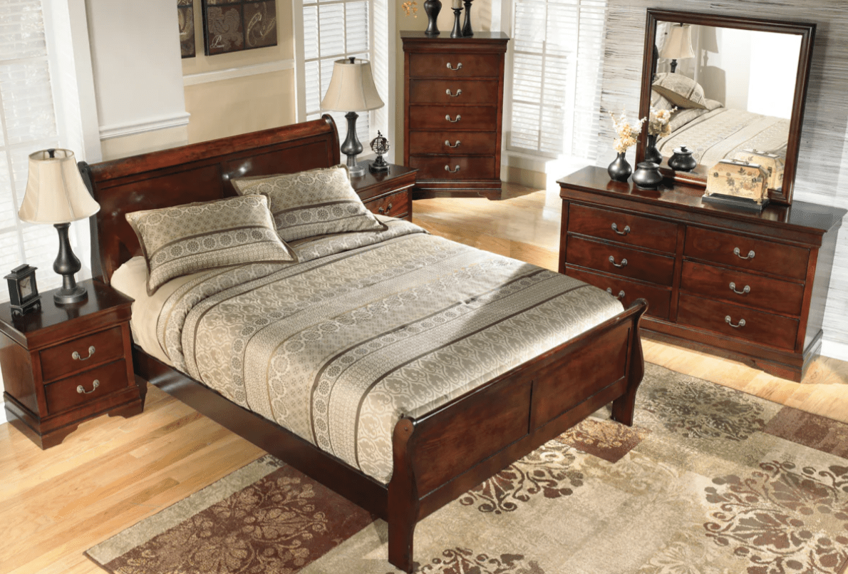 AshleyAshley B376 Sleigh Bed - Dark Brown