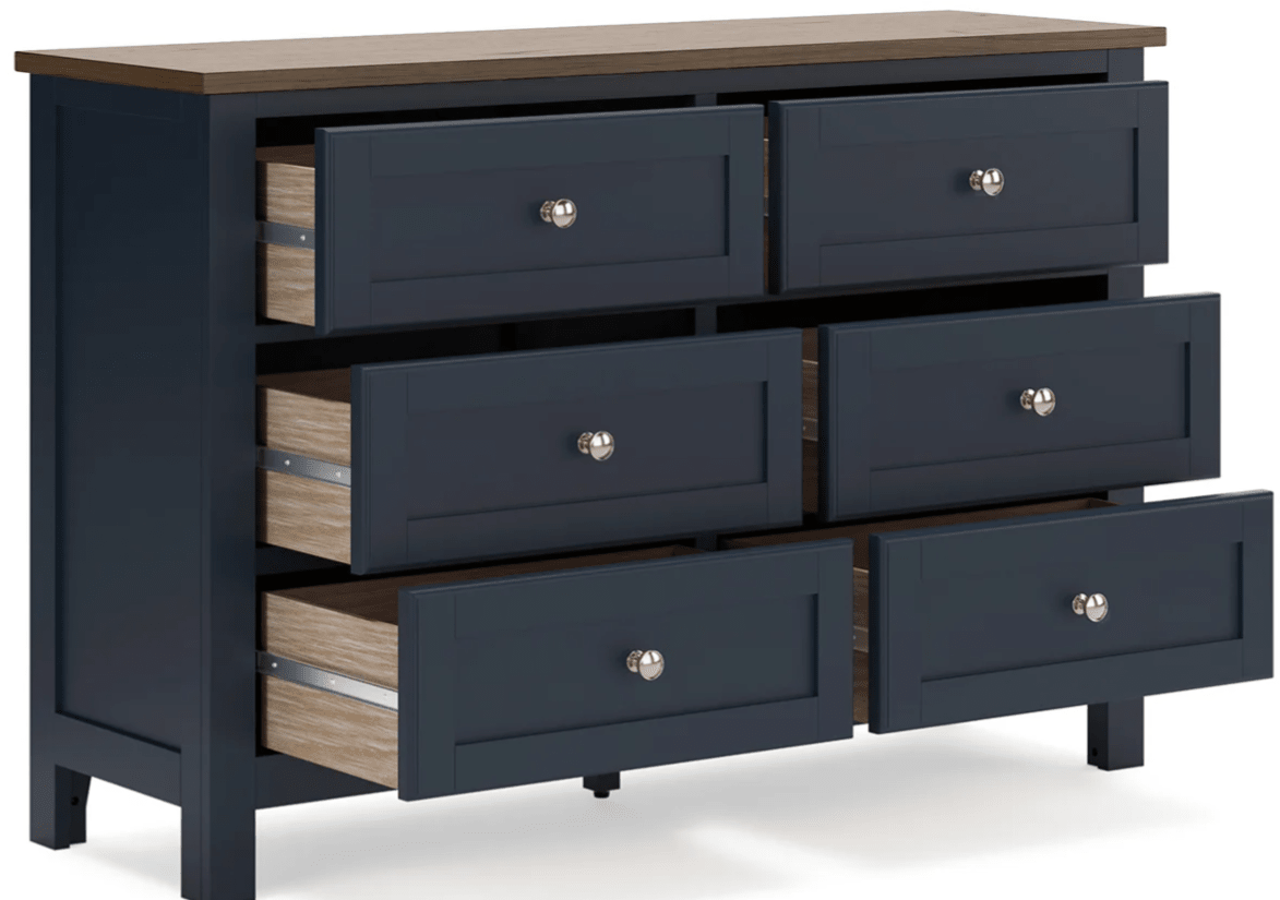 AshleyAshley B414 Landocken - Panel Bed - Brown / Blue