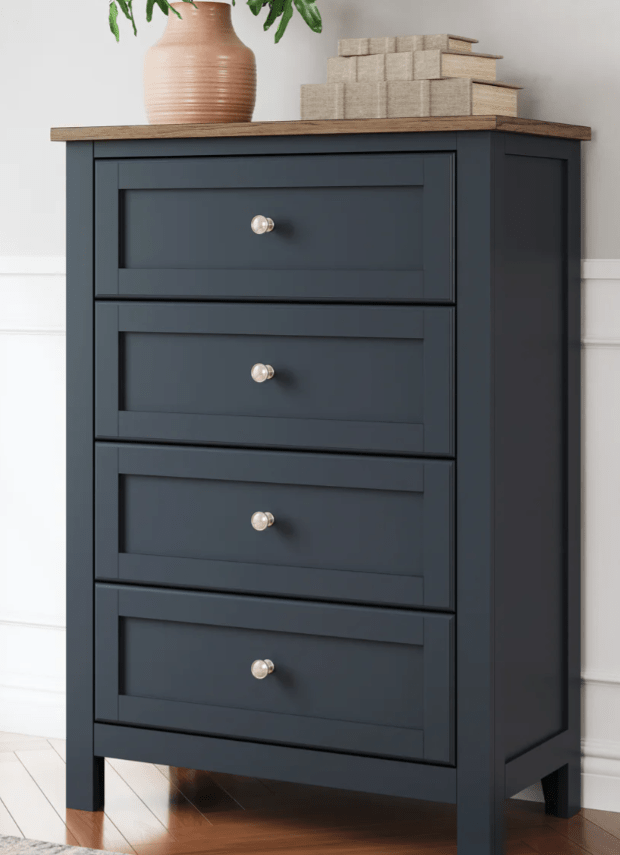 AshleyAshley B414 Landocken - Panel Bed - Brown / Blue