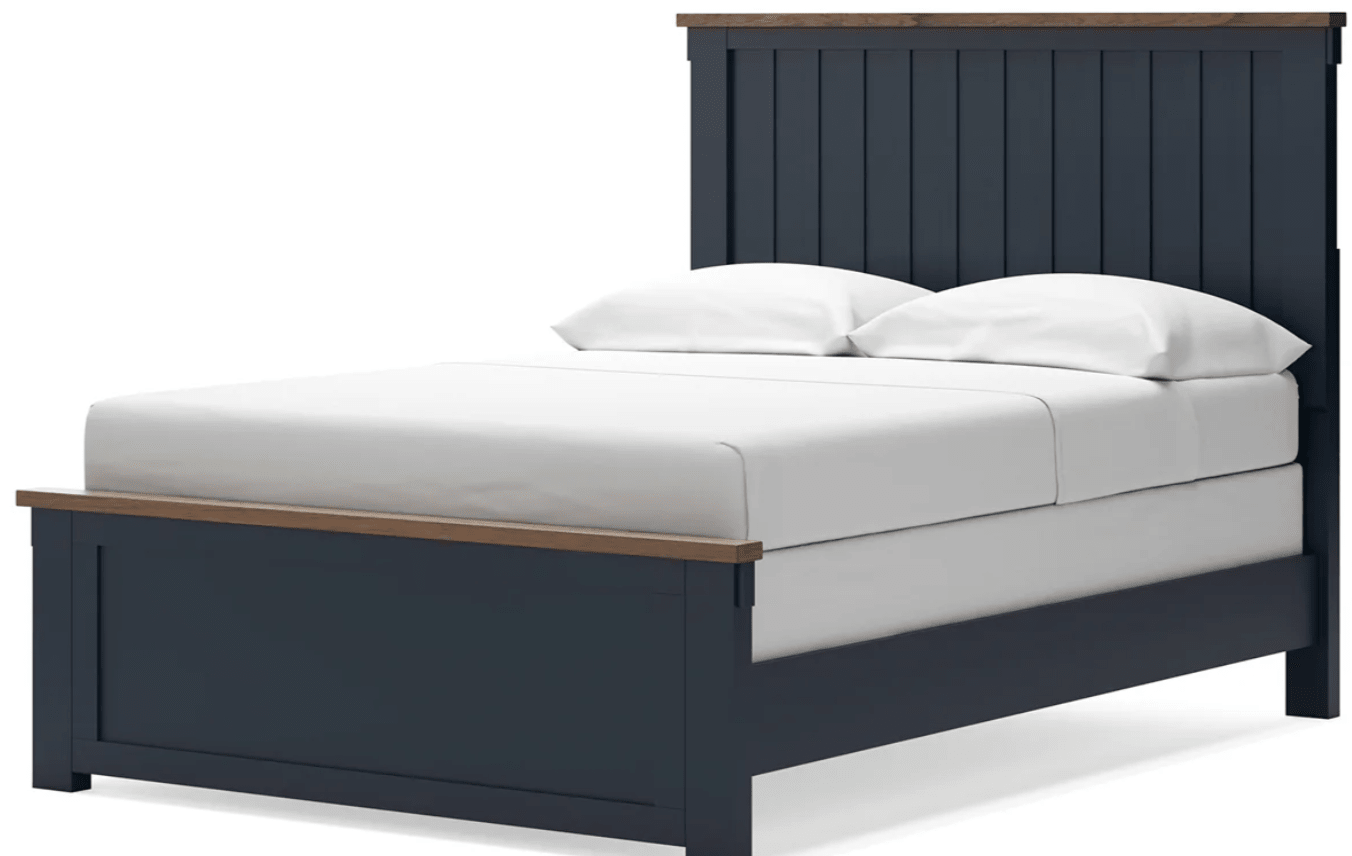 AshleyAshley B414 Landocken - Panel Bed - Brown / Blue