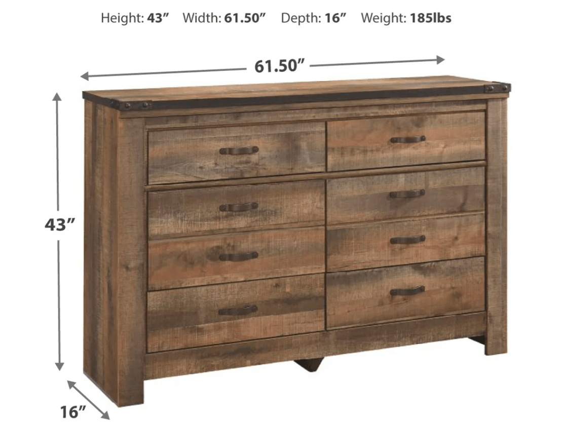 AshleyAshley B446 Trinell - Full Bookcase Bed With 2 Sided Storage - Brown