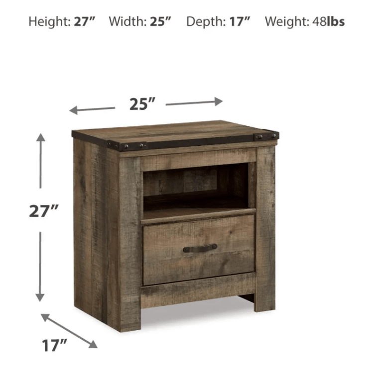 AshleyAshley B446 Trinell - Full Bookcase Bed With 2 Sided Storage - Brown