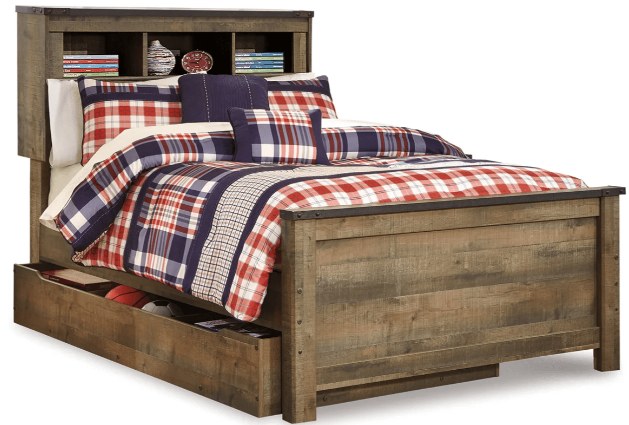 AshleyAshley B446 Trinell - Full Bookcase Bed With 2 Sided Storage - Brown