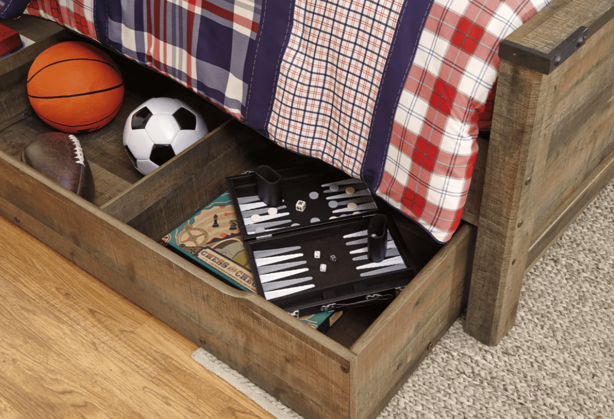 AshleyAshley B446 Trinell - Full Bookcase Bed With 2 Sided Storage - Brown